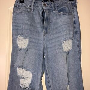 Hollister Light Blue Ripped Jeans